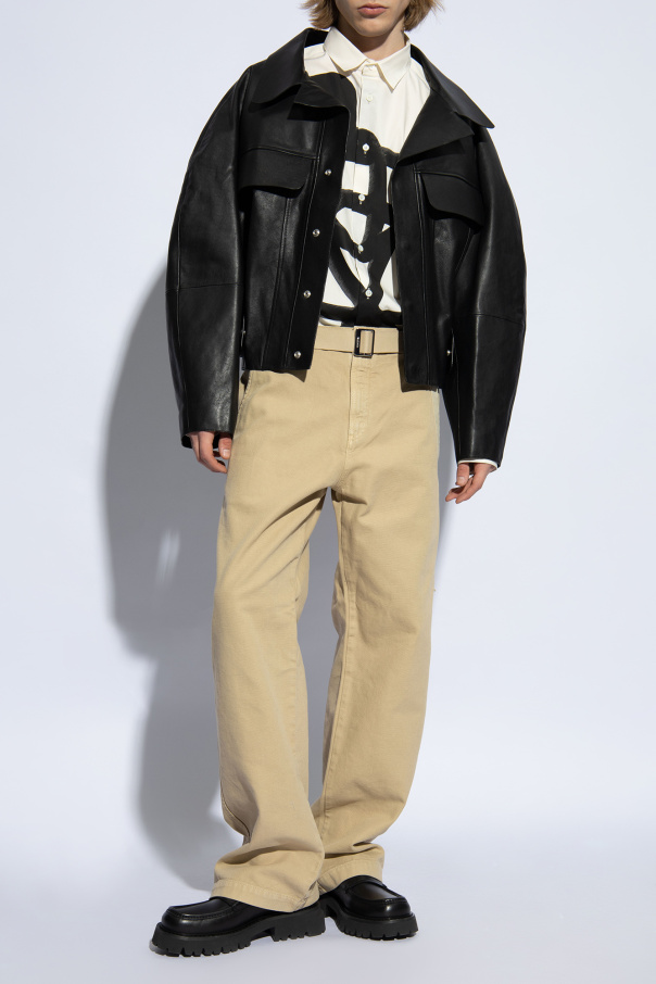 【関税＆送料込み】Jacquemus Le Ciro Leather Jacket Taupe La Croisière 'The Ciro' Leather Jacket by JACQUEMUS on